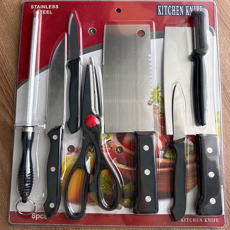 Knife set, deluxe kitchen knife set, gift set of eight pieces, knife and kitchen knife combination set pic 1