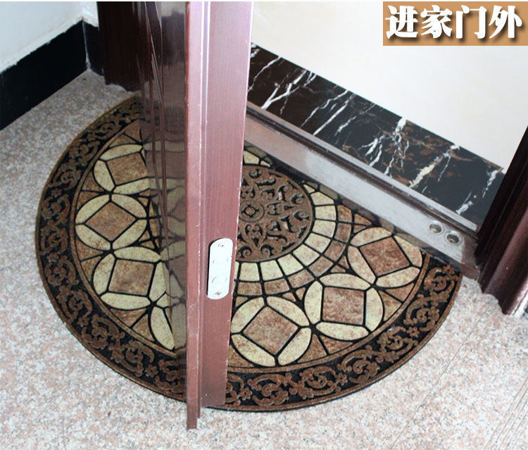 欧式大门口地垫入户门垫半圆形室外门外橡胶塑料门前进门踩脚垫子详情15