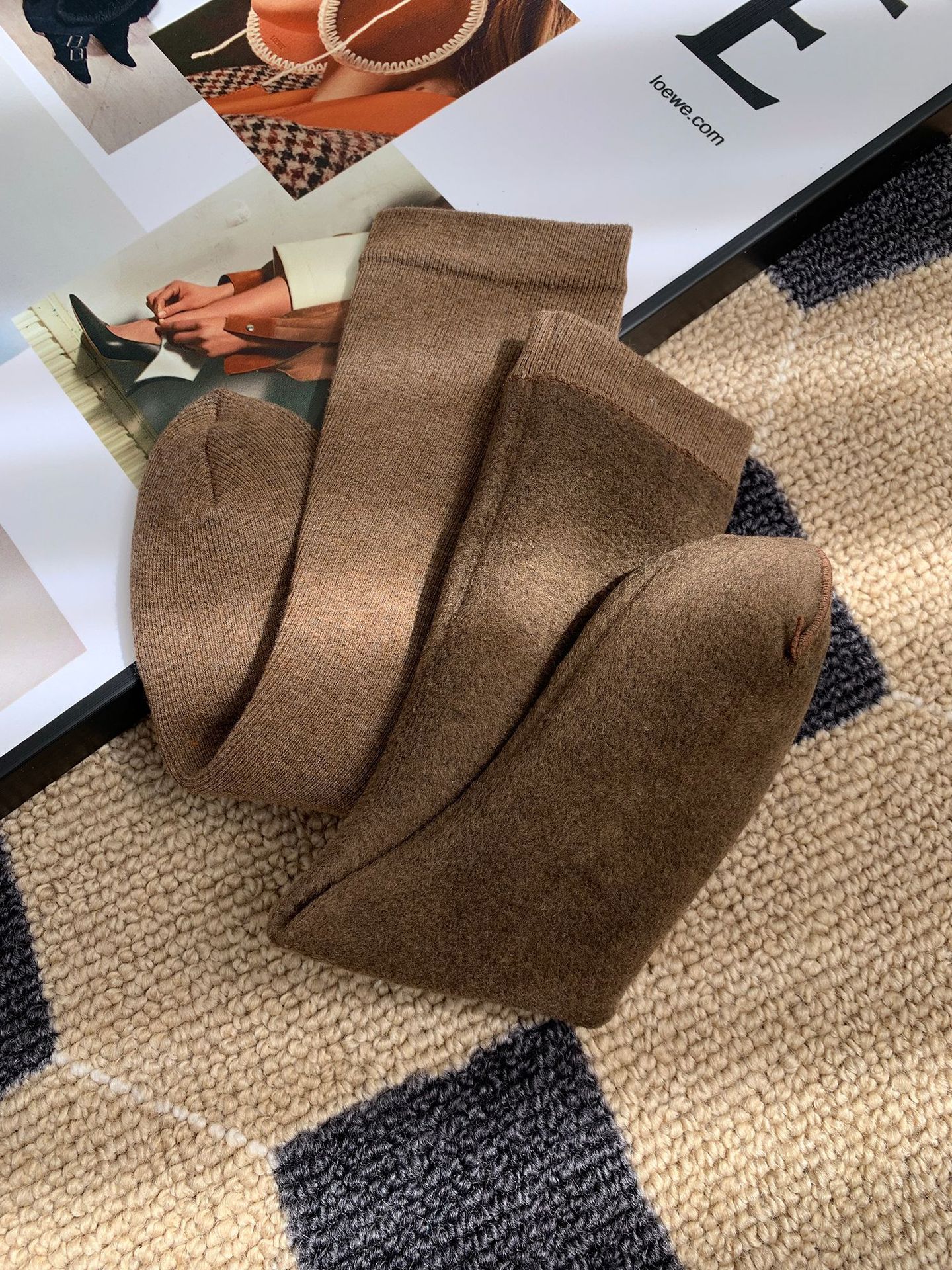 Unisex couple style fleece and thickened warm snow socks, mid-length home cotton socks, postpartum socks, floor socks pic 34