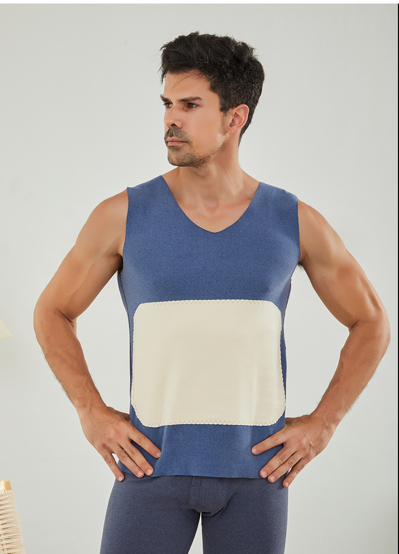New slimming patch thickened German velvet thermal vest for women in autumn and winter, large-sized for men as a base vest pic 15