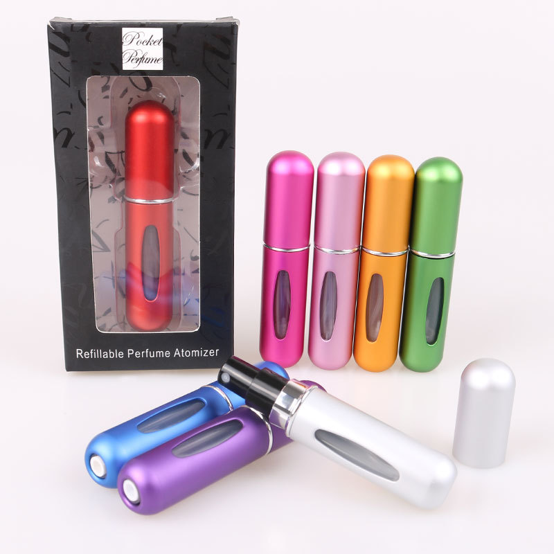 5ml perfume bottle, bottle-filled self-pumping, recyclable and refillable spray bottle, high-end portable cosmetic bottle pic 3