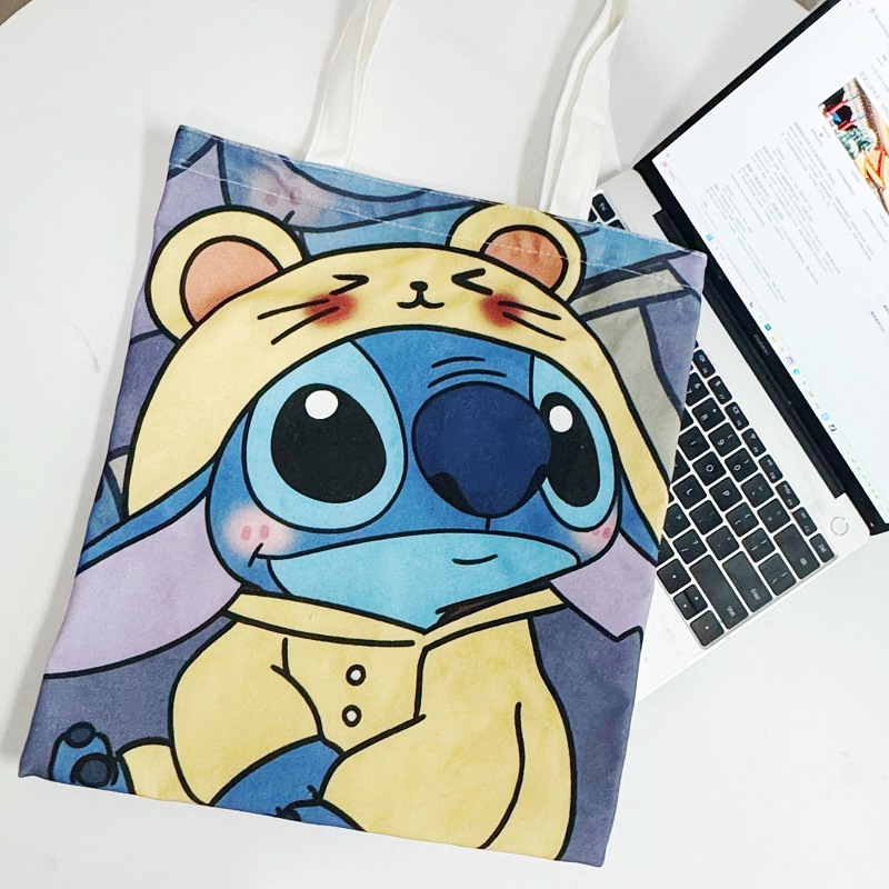 书包手提袋大容量学生单肩星空手提袋百搭ins上课帆布包加厚结实详情16