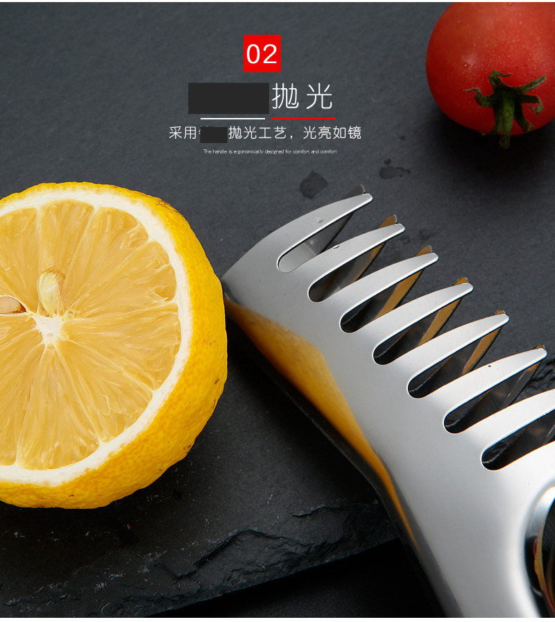 Factory wholesale stainless steel tongs, food tongs, anti-scald barbecue tongs, kitchen tools, food tongs, pasta tongs, barbecue tongs pic 7