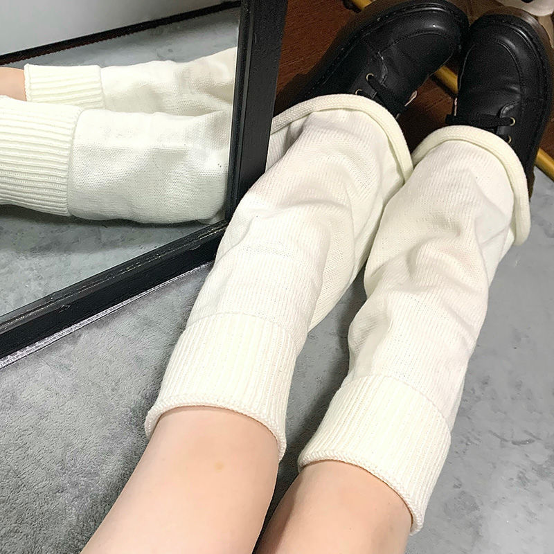 Korean-style trendy long socks, Japanese-style knitted leg warmers, pile socks, soft girls, subculture sock girls, Harajuku slimming socks are in high demand pic 15