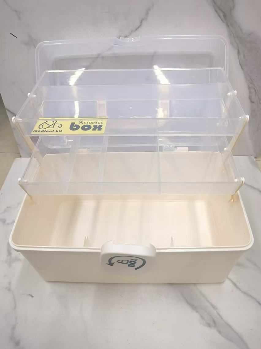 New family medicine box, large-capacity home medicine storage box, health and medical emergency large first aid pic 5
