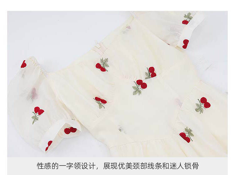 2024年【追风日记】初春短袖裙夏季海边度假法式复古仙女连衣裙女详情9