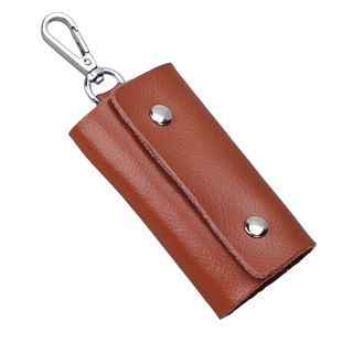 厂家批发直销通用款汽车钥匙包真皮多功能车用钥匙包双拉链钥匙包详情11