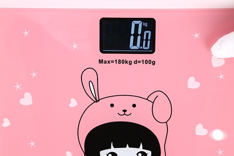 Wholesale household electronic weighing scales, new cartoon body scales, mini health scales, precise night vision household electronic scales pic 5