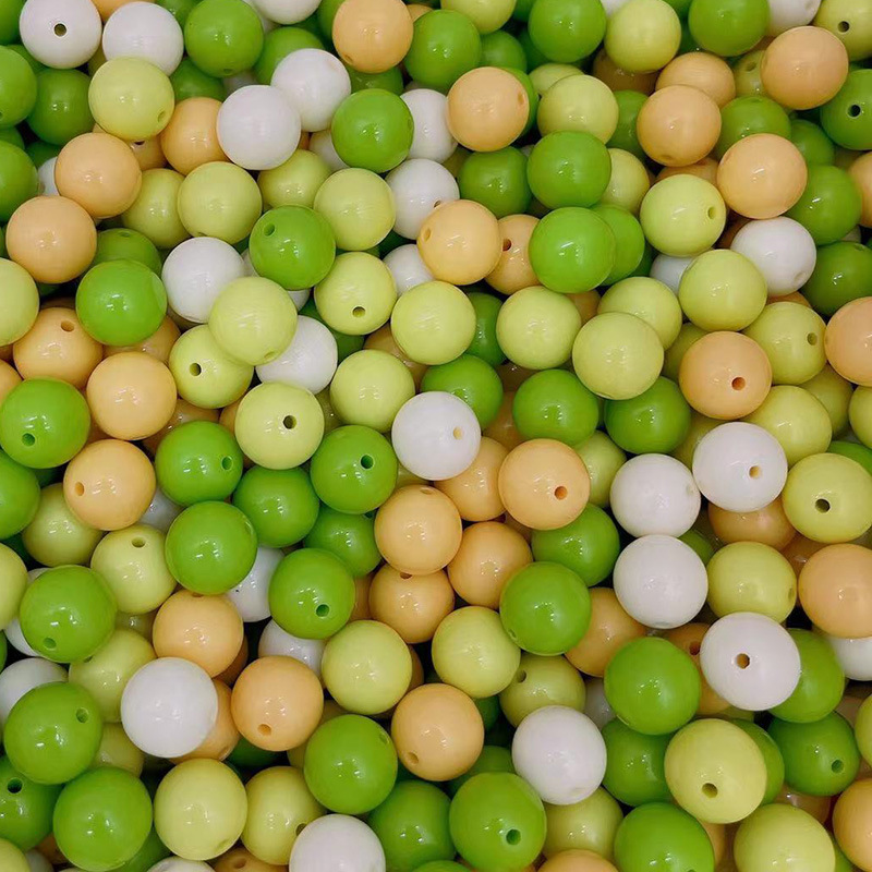 Factory direct sales of Korean-style acrylic candies, colored transparent round beads, loose beads, mobile phone lanyards, hair accessories, DIY accessories pic 20