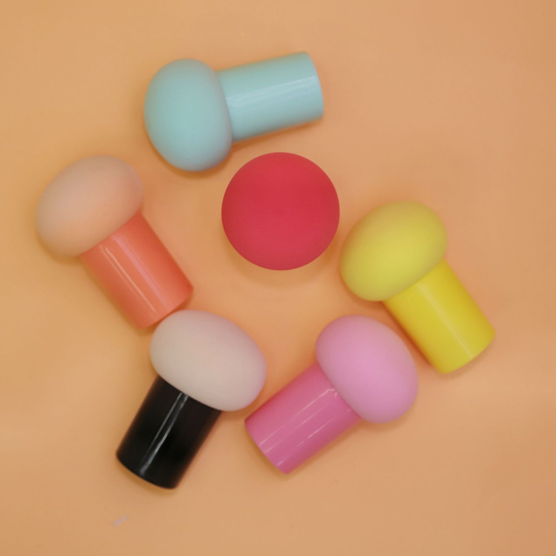 单支盒装散粉刷蜜粉腮红刷大号蘑菇头底座粉尘刷化妆刷现货批发详情1