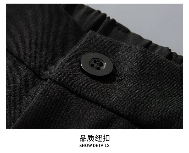 冰丝休闲裤男夏季薄款宽松直筒阔腿裤子男士速干运动垂坠感西装裤详情26