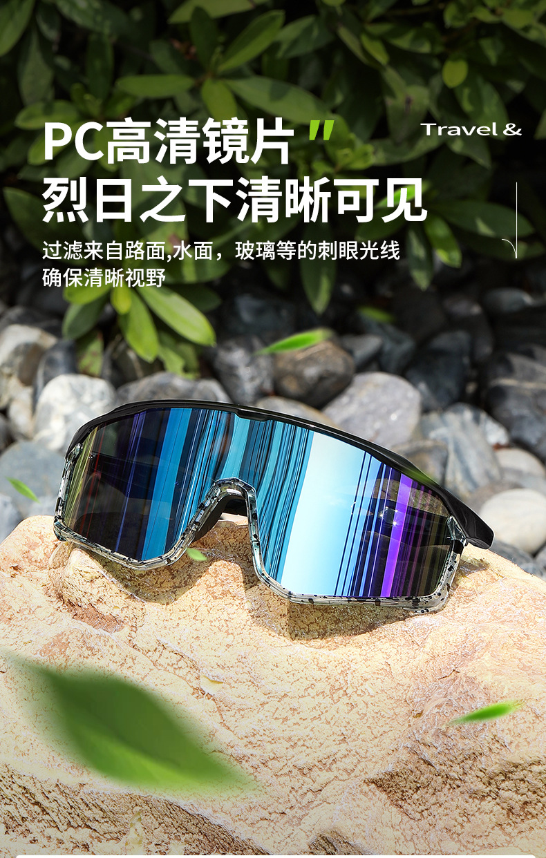 新款时尚欧美骑行眼镜炫彩防风防尘运动太阳镜批发户外登山遮阳镜详情10