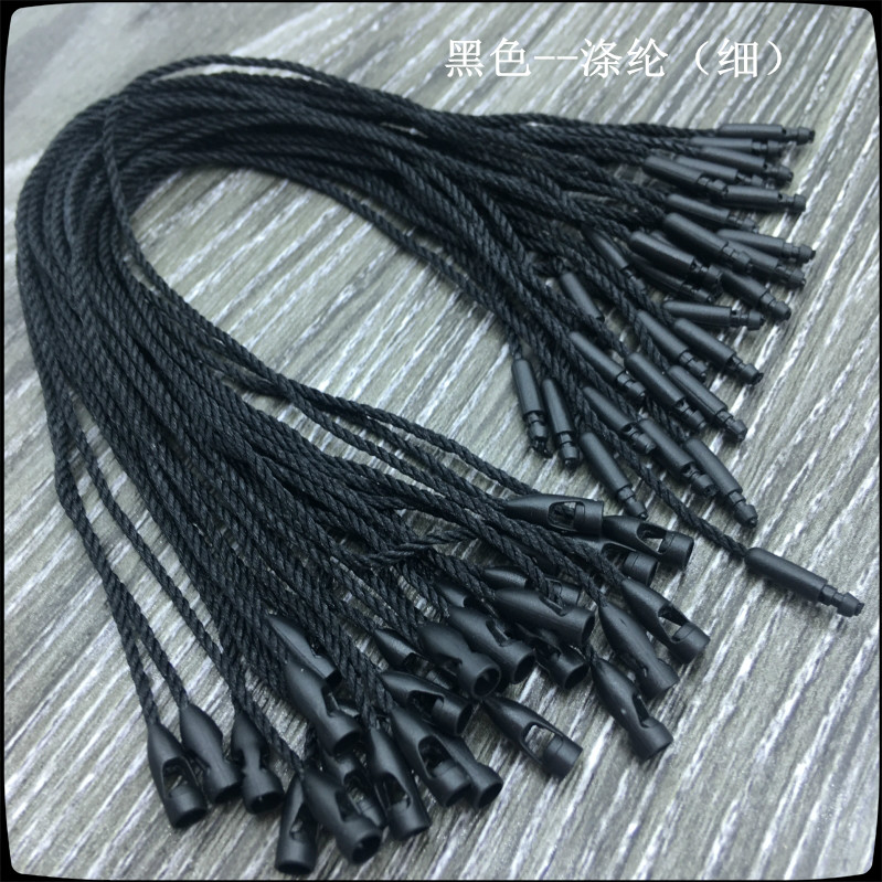吊牌挂绳吊牌线绳子吊粒米色蜡绳棉绳女装服装标签绳衣服绳子弹头详情31