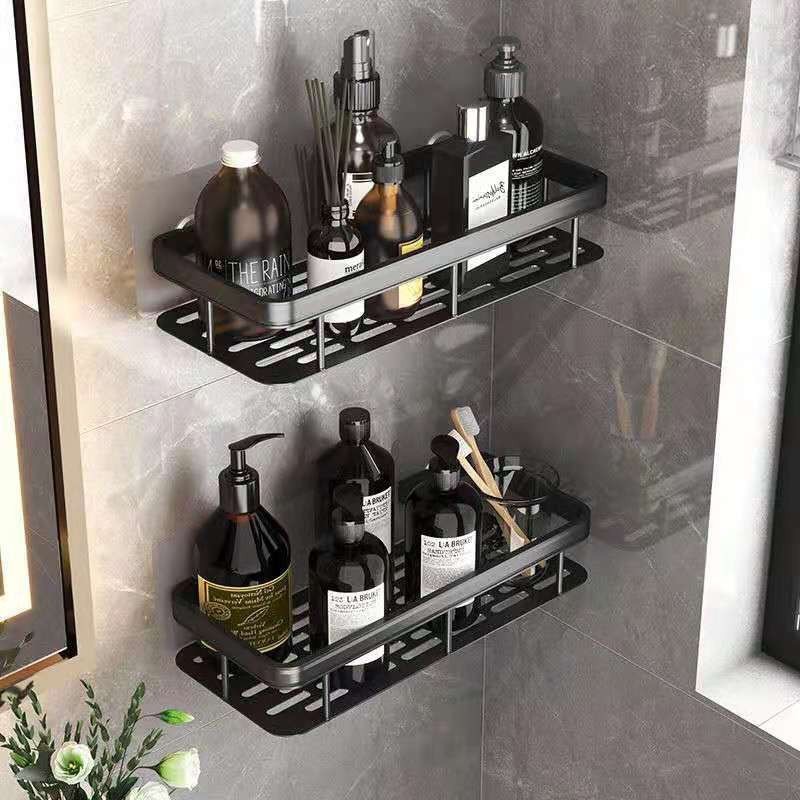 Non-drilling bathroom storage rack, wall-mounted toilet, washbasin, bathroom wall storage rack pic 2