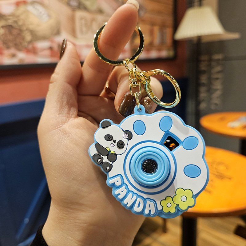 卡通眼镜牛仔裤狗狗投影相机钥匙扣汽车包包钥匙链挂件网红小礼品详情28