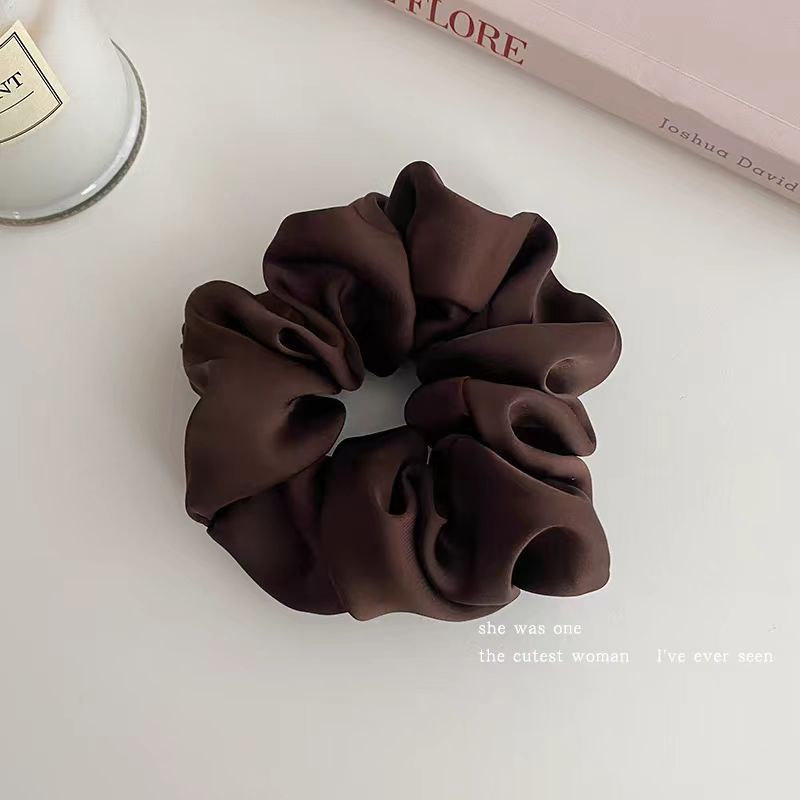 Forest-style pig intestine hair tie, hair accessory, women's leather case, high-end feel, hair rope, hair flower, French headwear, ponytail tie, hair rope, leather band pic 8