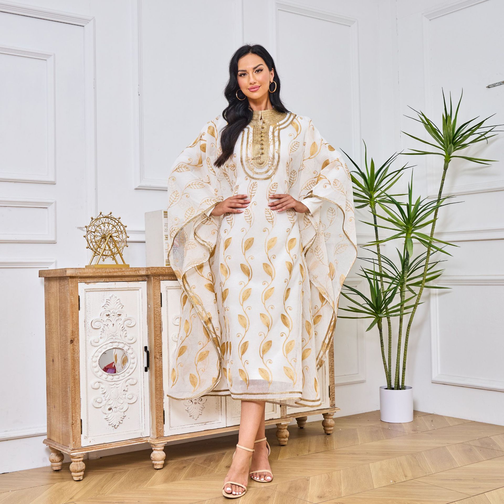 MT029 Middle East Cross-border Trade Arab Clothing, robes, embroidered cardigans, vests, two-piece dresses, ebay pic 2