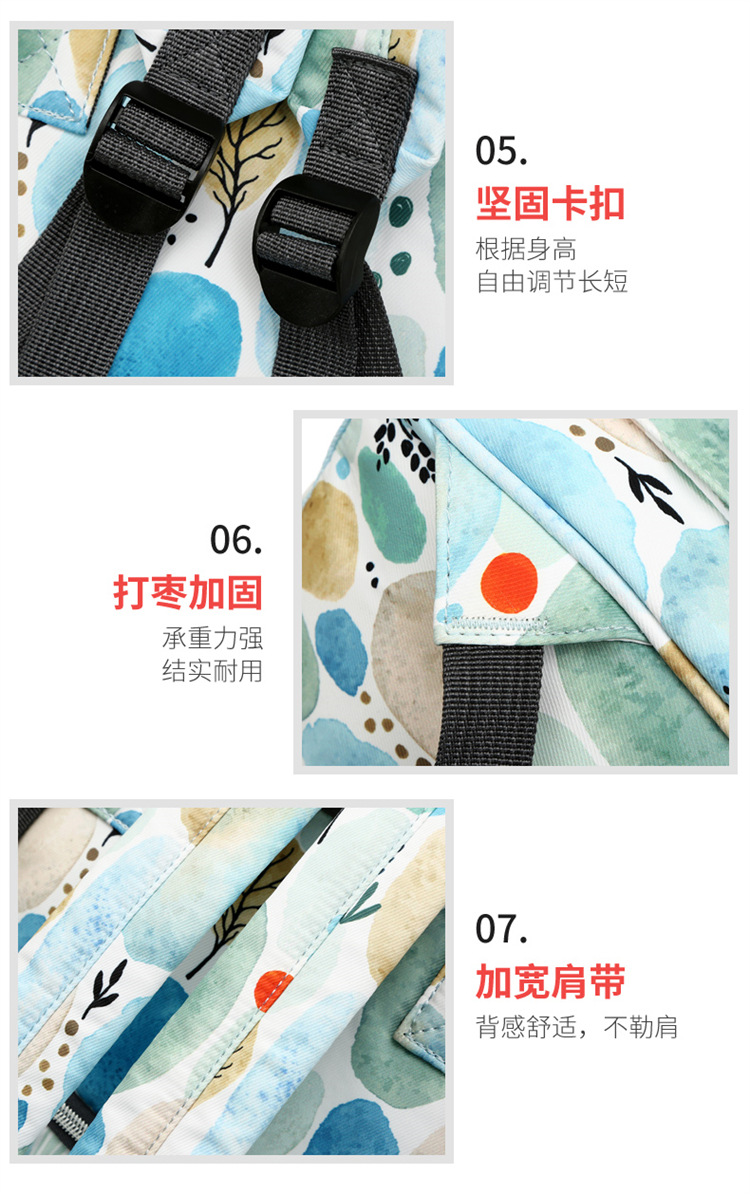 Wholesale of new mom bags, large-capacity waterproof double-shoulder baby bags with baby bottles and diapers, ultra-light mom baby bags pic 27