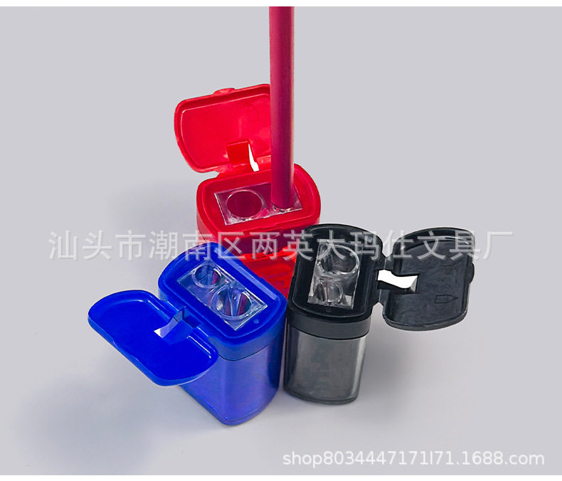 厂家直供透明 削笔刀创意卷笔刀引流手摇转笔刀批发铅笔刀详情7
