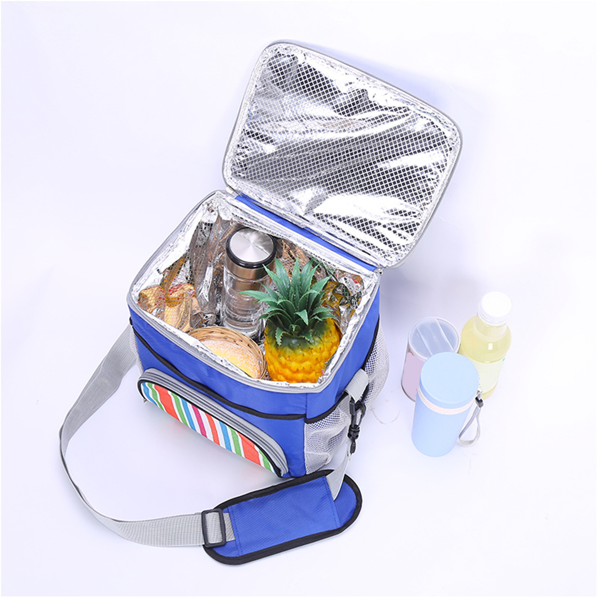 Factory direct sales: Thickened insulated bags, aluminum film bento, lunch bags, large-capacity lunch box bags, hand-held outdoor picnic ice packs pic 11