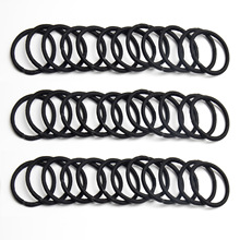 Cross-border solid-color crystal satin hair tie, elegant headwear, simple hair tie, hair accessory, small hair band, large fat intestine hair band pic 1