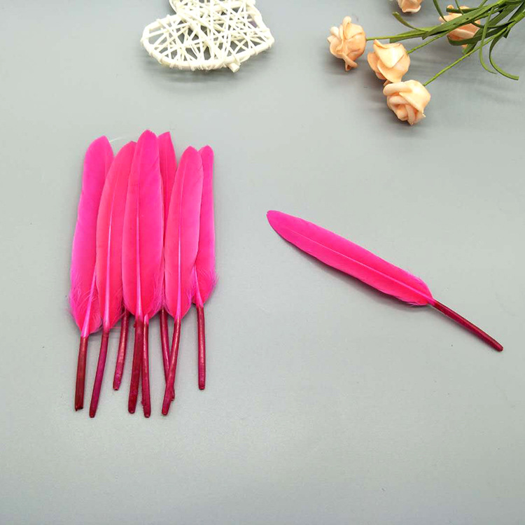The manufacturer wholesales large quantities of goose feathers, small straight knives, colorful feathers, DIY kindergarten handcrafted materials, earrings, accessories, and goose feathers pic 49
