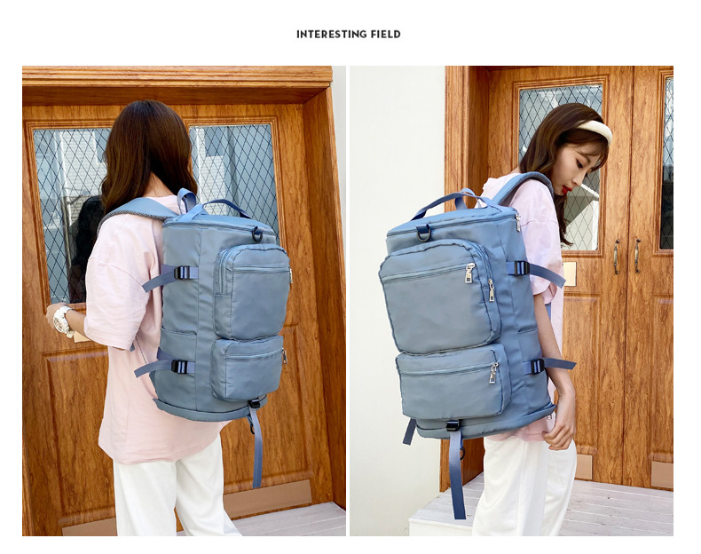 网红旅行包爆款行李包大容量手提干湿分离军训露营双肩包厂家批发详情21