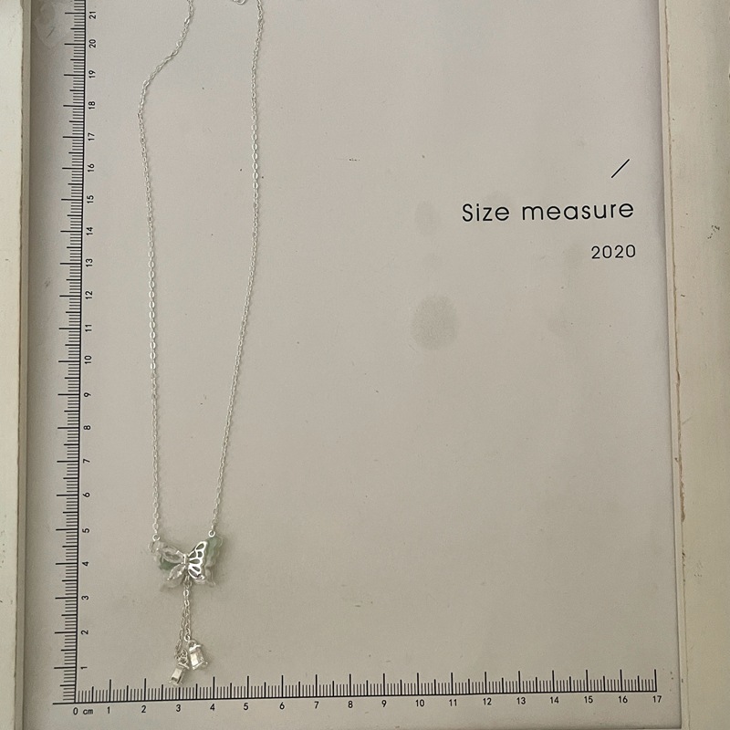超仙少女蝴蝶流苏锆石项链女小众设计感轻奢时尚百搭锁骨链配饰详情18