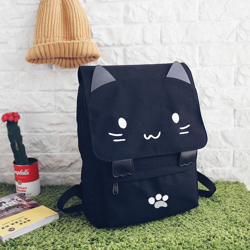 Wholesale Japanese-style cute three-dimensional cat large-capacity schoolbags, cute girls, pink and cute cartoon backpacks, backpacks for girls pic 41