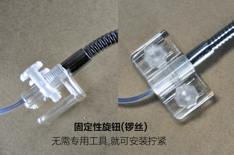 Aquarium fish tank LED clamp light, crystal glass light, aquarium light tube, rotatable crystal clamp light, aquarium lighting lamp pic 28