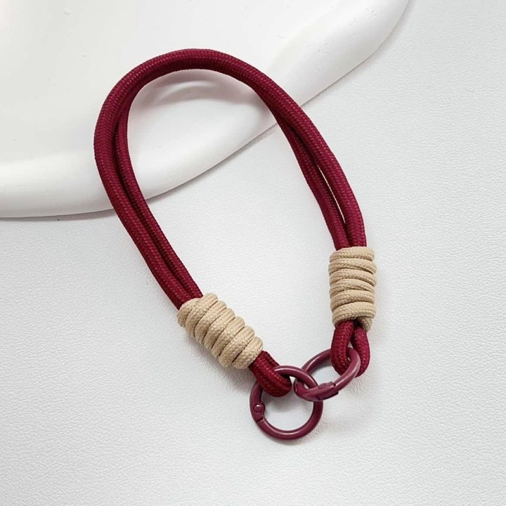 简约ins拼色编织绳短款手机挂绳ccd相机挂件手提挂饰男女腕带双扣详情10