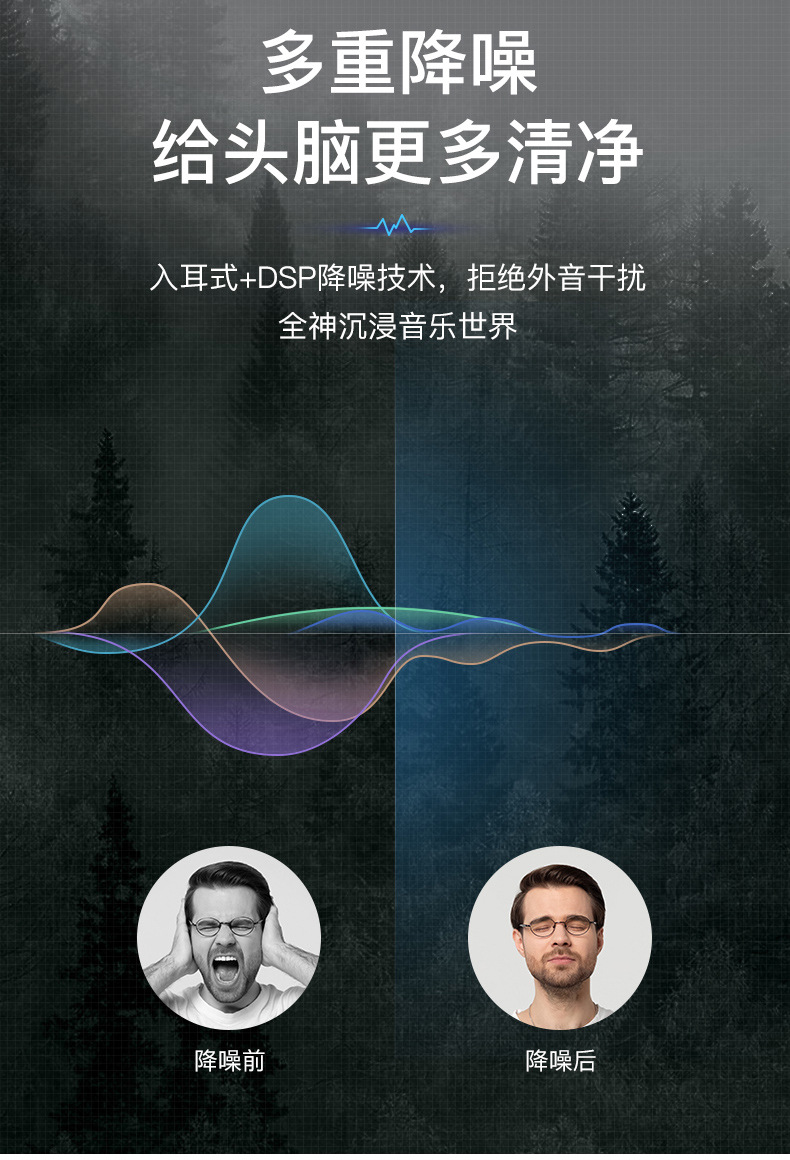 3.5mm in-ear wired headphones for bass music, sports, e-sports, gaming, karaoke, microphone, and wired control pic 10