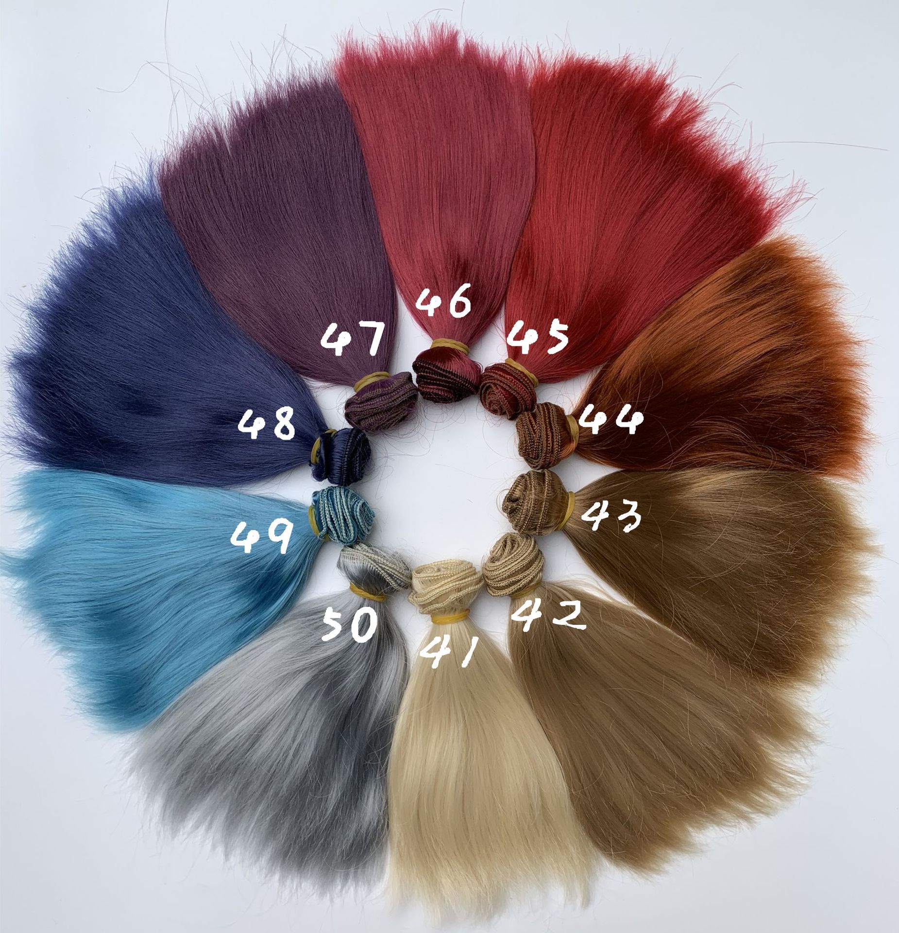 SD.BJD doll, cotton doll, wig, hair transplant, 25cm bangs, milk silk, soft silk pic 2