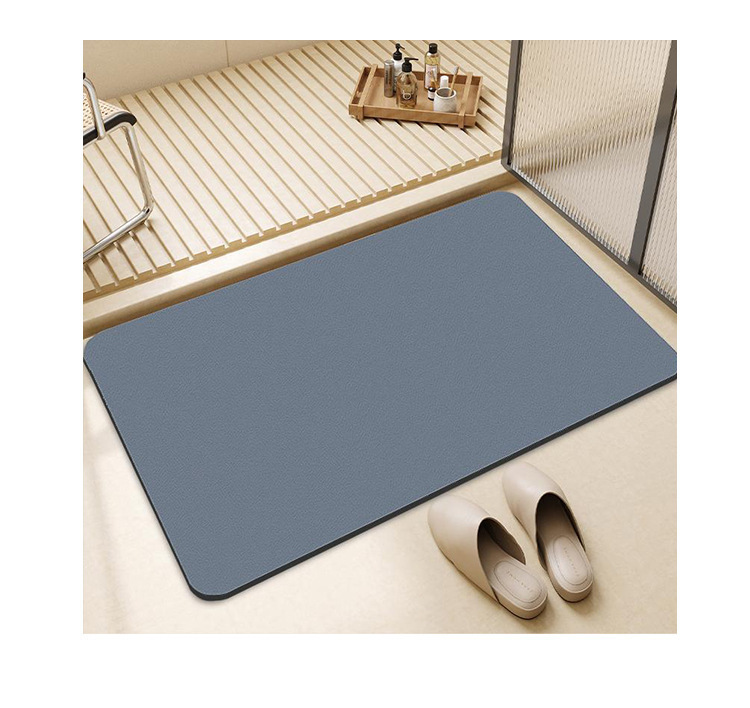 批发纯色硅藻泥地垫家用卫生间门垫浴室速干防滑吸水脚垫可裁剪详情13