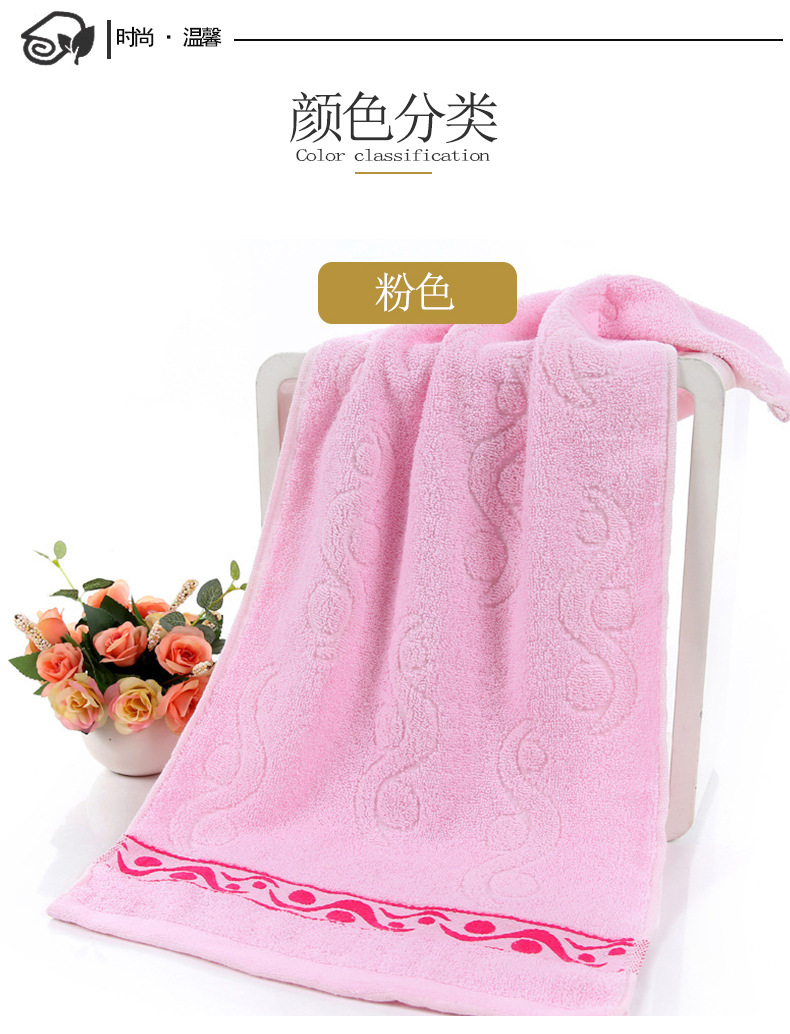 Striped towel manufacturer wholesale pure cotton absorbent plain jacquard soft face towel, daily gift embroidered logo pic 16