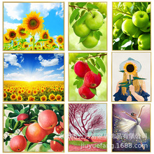 New 5d diamond painting full diamond diy cross-border sunflower landscape tiger animal figure framed decorative canvas painting pic 19