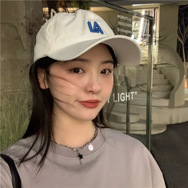 韩国软顶遮阳帽la棒球帽女可调节小标道奇队简约情侣ny鸭舌帽男潮详情11