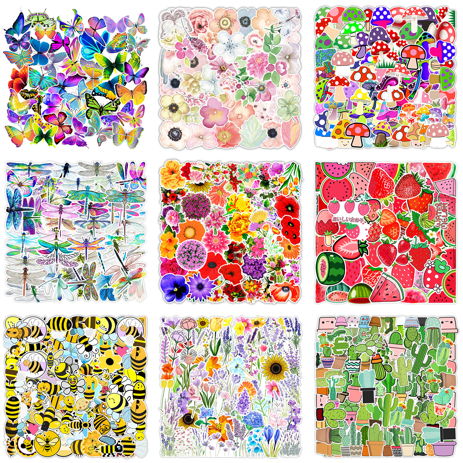 100张不重复骷髅涂鸦贴纸自行车手机机车头盔装饰贴纸批发详情11