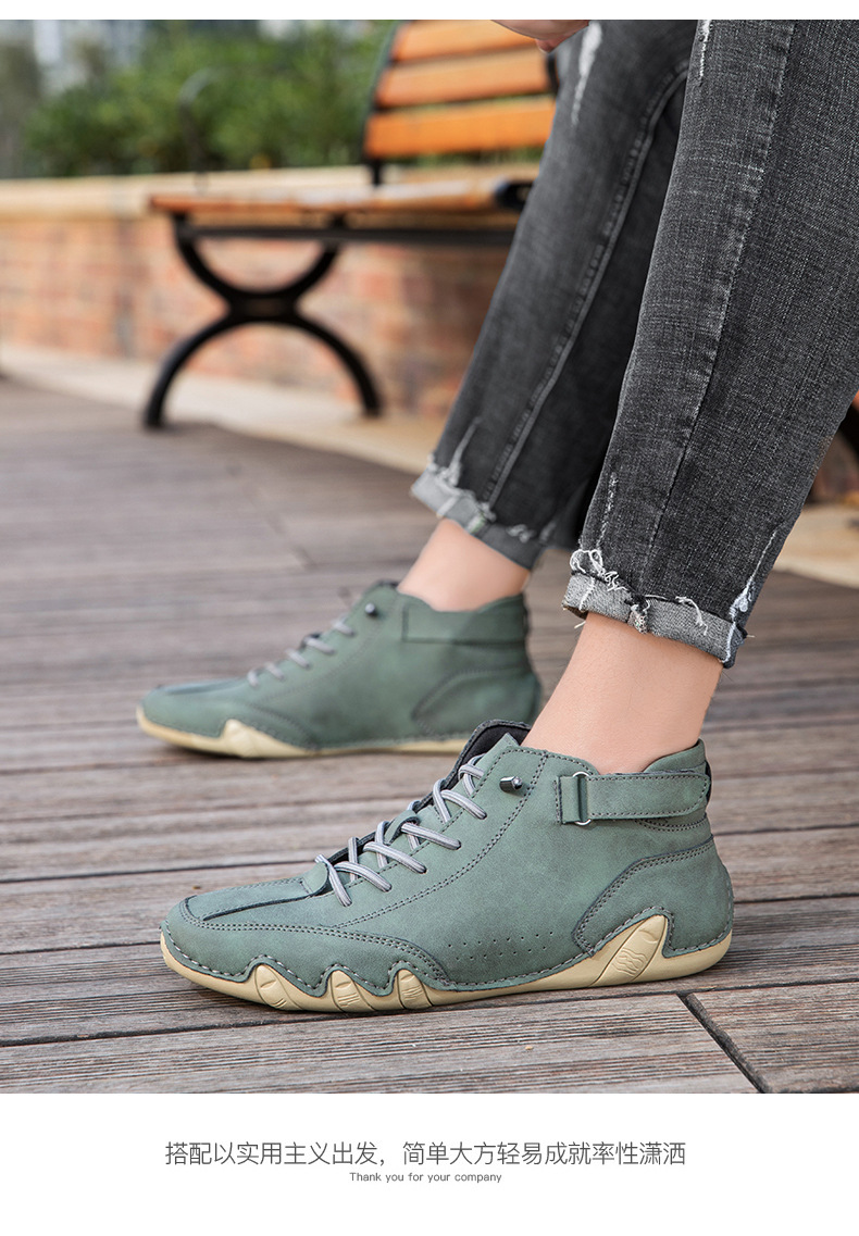 亚马逊热销马丁靴秋冬季跨境爆款高帮八爪鱼男鞋男士休闲短靴子详情23