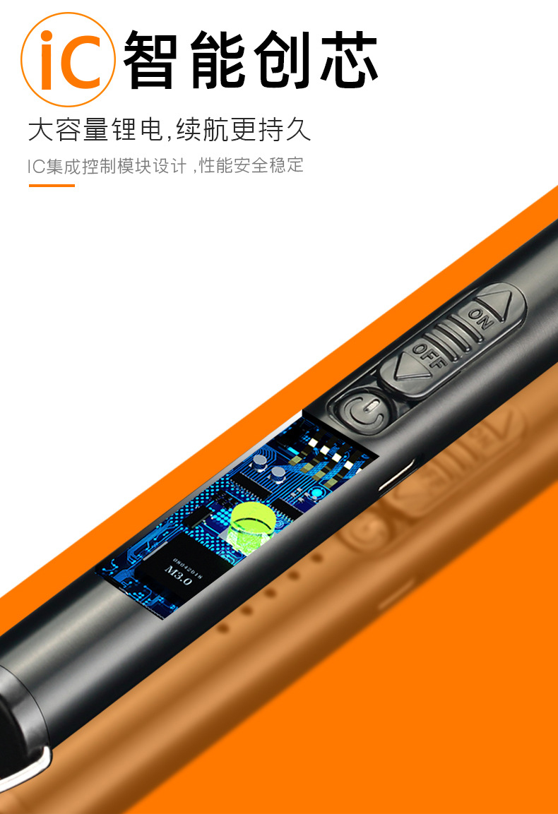 New USB charging arc pulse windproof igniter, gas stove igniter, 360-degree hose outdoor lighter pic 7