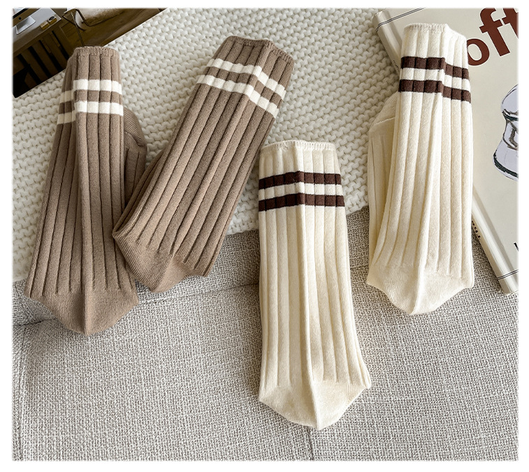 Socks · Street stall one-piece consignment, wool socks for women's new autumn and winter, warm cashmere pile socks, Zhuji long women's socks, double-needle mid-calf socks one-piece consignment pic 20