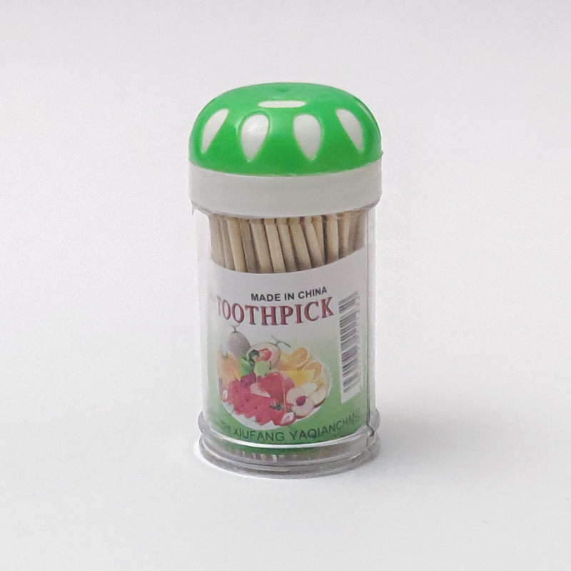 12瓶装一次性双头牙签雪花牙签筒 竹制牙签 地摊货源一元二元批发详情27