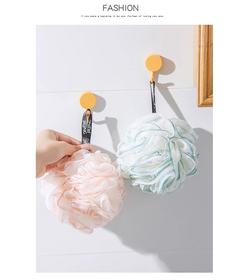 蕾丝沐浴球大号高档不散超柔软浴花球搓澡洗浴球女沐浴洗澡神器详情20