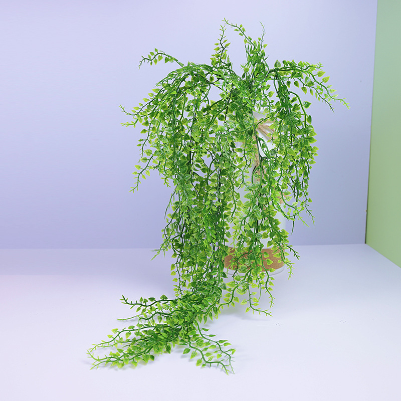 Artificial plants: Million heart vine, wall-hung green ivy, weeping willow, plant wall accessories, vines, artificial flowers, ceiling decoration, plastic leaves pic 14