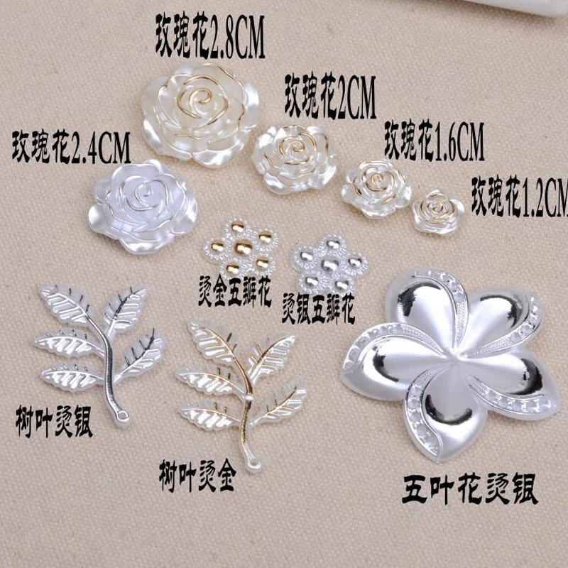 Hollow five-pointed star beads 12mm, self-sold by the manufacturer, pearl flower jewelry accessories, pearl three-dimensional flower imitation pearl V100 pic 8