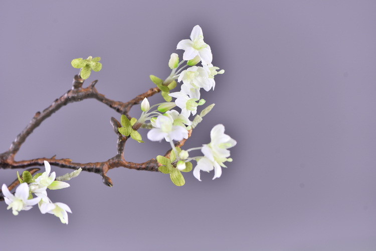 Factory wholesale of high-end artificial flowers, artificial purple rosewood flowers, soft decoration floral art for hotel and homestay model rooms, and artificial locust flowers pic 20