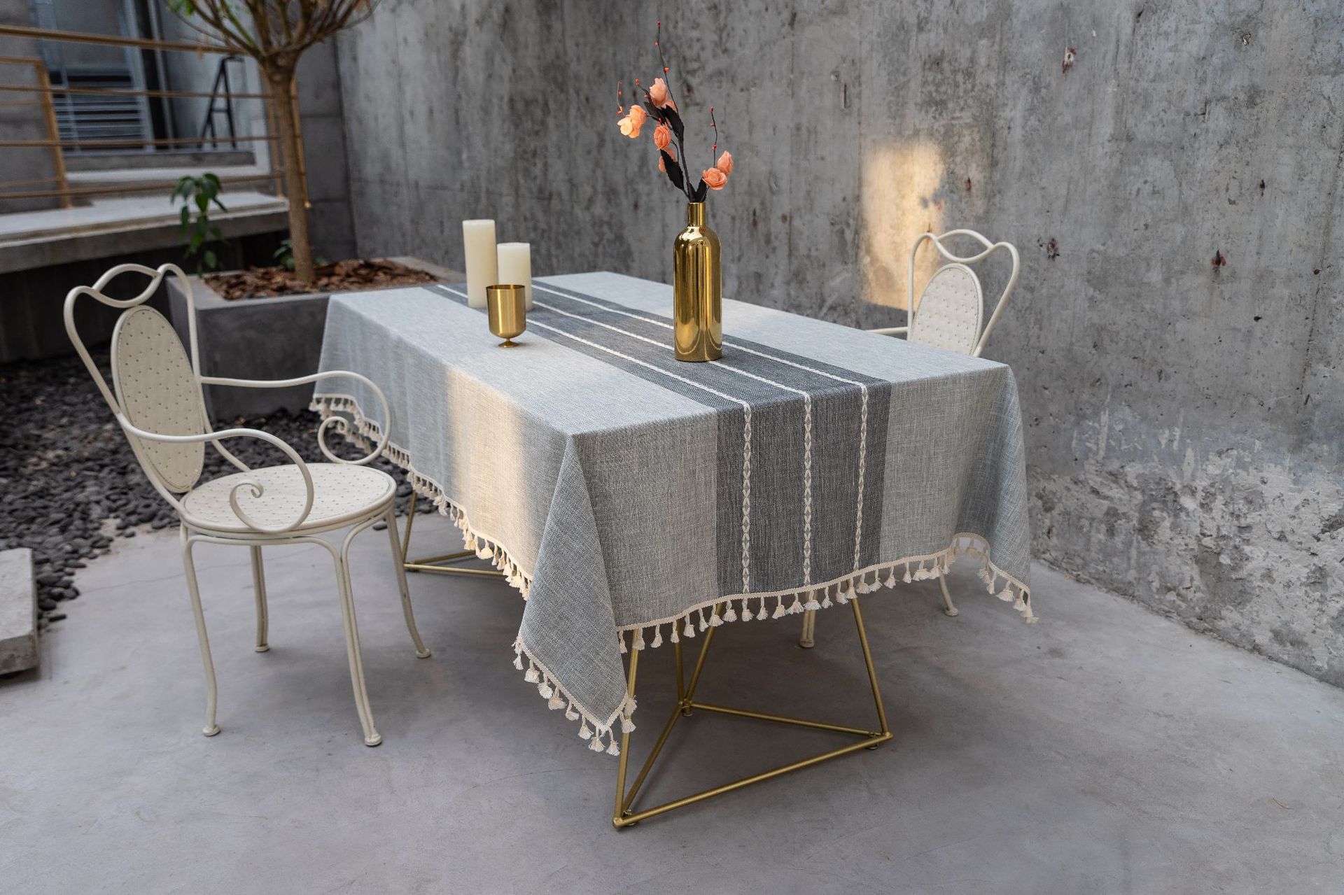 Cross-border home textile cotton and linen embroidered tablecloth, party dust-proof, Christmas festival, kitchen, banquet and gathering bestseller tablecloth pic 13
