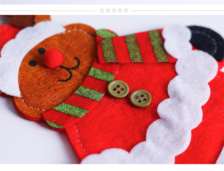 Wholesale of new Christmas decorations, new Santa Claus knife and fork sets, Christmas desktop cartoon tableware, knife and fork bags pic 11