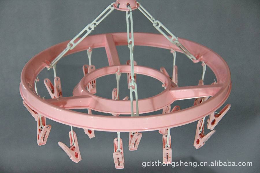 晾晒用品16头圆形袜子毛巾内裤晒衣架 塑料晾晒架详情6