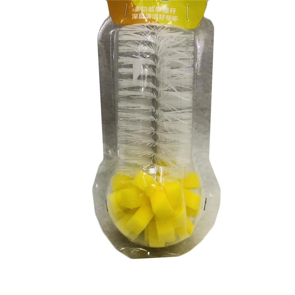 可伸缩柄杯刷长柄羽毛型百洁布洗瓶刷清洗清洁海绵瓶刷RS-300028详情9